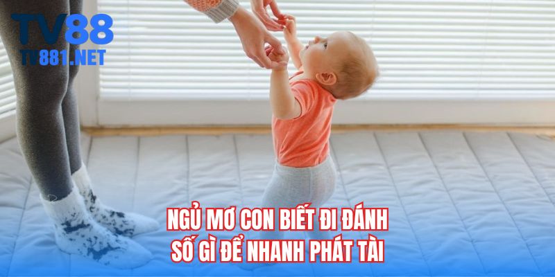 Mơ thấy con biết đi đánh số gì để nhanh phát tài